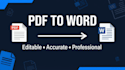 convert PDF to editable word documents accurately