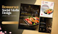 design japanese restaurant social media posts