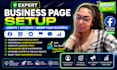 do facebook business page setup, create and optimize social media page setup