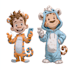 draw an eyecatchy mascot, animal cartoon character