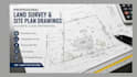 draft professional land survey and property site plan drawings