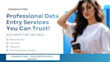 do accurate data entry, copy paste, typing and web research