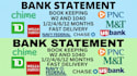 reconcile and convert bank statement w2 1099 and f1040