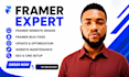 design a responsive framer website and landing page