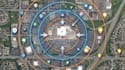 do retail aerial maps with site arrows, logo and label