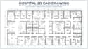 create hospital 2d cad and permit drawings in autocad