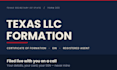do texas llc formation with ein and us registered agent
