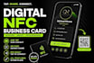 make a digital  business card with qr code