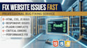 fix HTML, CSS, javascript bugs and responsive layout errors