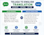 translate telugu to english accurately