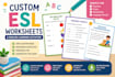 create custom esl worksheets and english learning activities