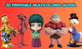 make custom multicolored printable model stl 3mf file for bambu lab ams prusa
