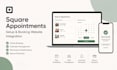 setup square appointments and design booking website integration for salon