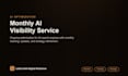 provide monthly ai visibility optimization and tracking