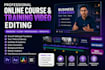 edit professional online course and training videos
