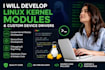 develop linux kernel modules and custom device drivers