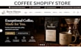 design coffee shopify store, coffee website, private label coffee store