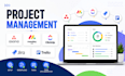 setup asana crm, monday crm, click up, jira, trello, project management