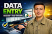 do accurate data entry