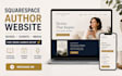 design squarespace author website, book launch website, writer website, events
