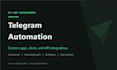 build a custom telegram bot for your business or group
