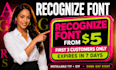 recognize font identify font find font font identification font name