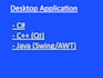 make a desktop application for you