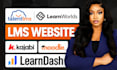 setup elearning course on talentlms, learnworlds, moodle, learndash, kajabi