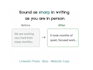 edit your linkedin post and bio for clarity