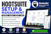 setup hootsuite social media scheduling and automation