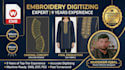 do custom jacket back embroidery digitizing