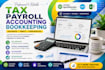 manage your payroll and bookkeeping using quickbooks or excel