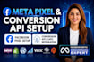 setup facebook pixel conversion API, meta pixel API, server side tracking by GTM