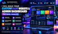build custom saas website and admin dashboard