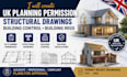 do uk planning permission structural drawing building control building regs plan