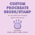 create a custom procreate brush or stamp for you