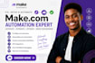 fix make com, setup make com automation, make automation, make expert