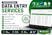 do data entry and excel spreadsheet work
