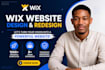 build wix website design, redesign wix, website development