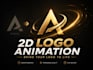 create smooth 2d logo animation for your brand