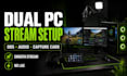 setup dual PC streaming obs capture card and audio fix