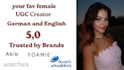 be your favourite female ugc creator