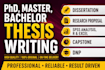 format, edit,and proofread thesis, dissertation, assignment , capstone project
