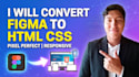 convert figma to HTML CSS pixel perfect responsive