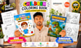 create children coloring book cover and activity book interior pages for kdp