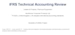 provide ifrs technical accounting analysis and a professional memo