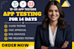 do QA testing app testing QA user testing with 12 to 20 app testers