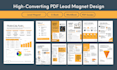 create a profession pdf lead magnet design, ebook, workbook and worksheet