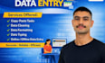 do accurate data entry, typing work, and excel data entry