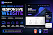 design and develop a responsive HTML CSS website